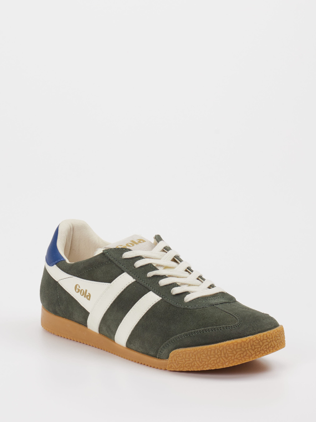Gola – Retro-Sneaker aus Veloursleder Olivgrün