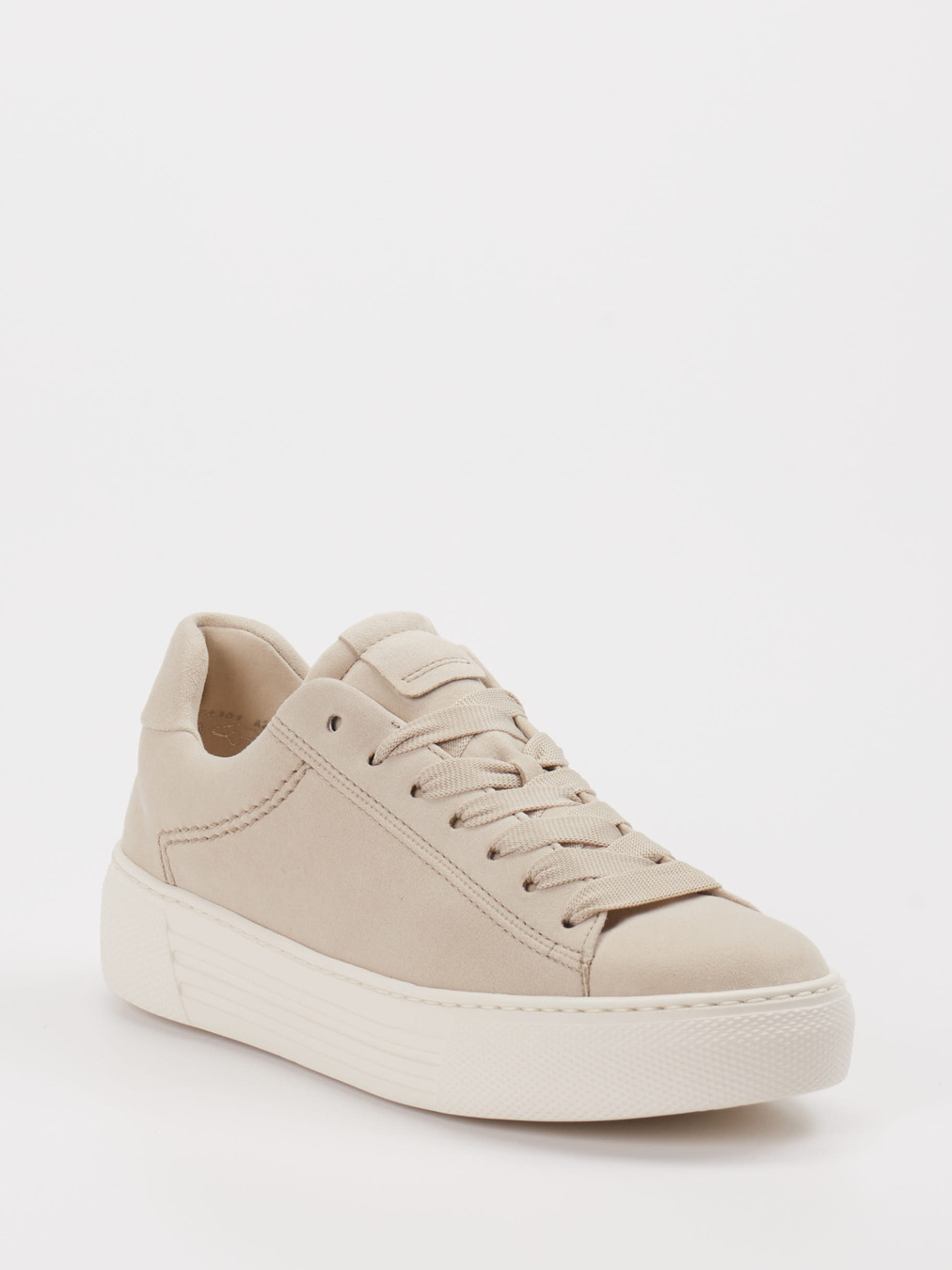 Gabor Comfort – Sneaker aus Veloursleder Beige