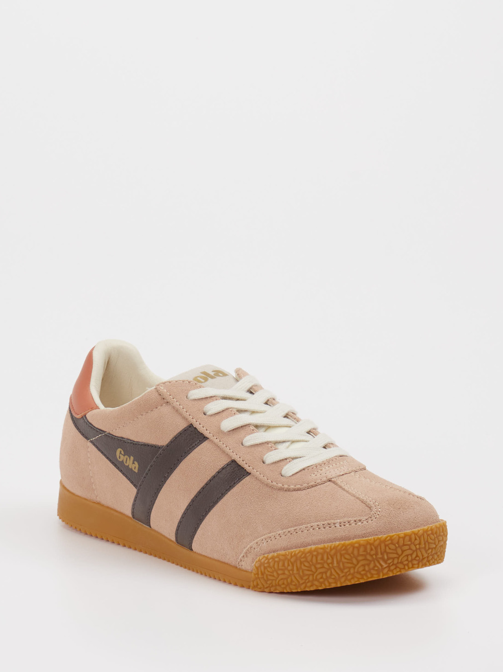 Gola – Retro-Sneaker aus Veloursleder Rosébeige