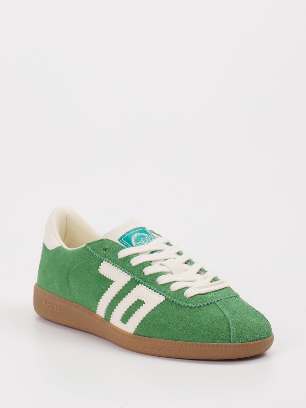 Back 70 – Retro-Sneaker aus Veloursleder grün