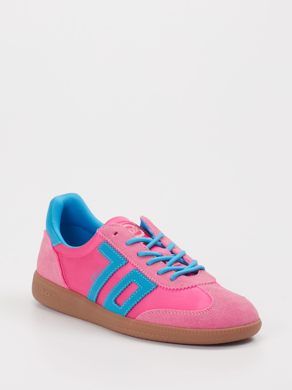 Back 70 – Retro-Sneaker aus Veloursleder/Textil Pink