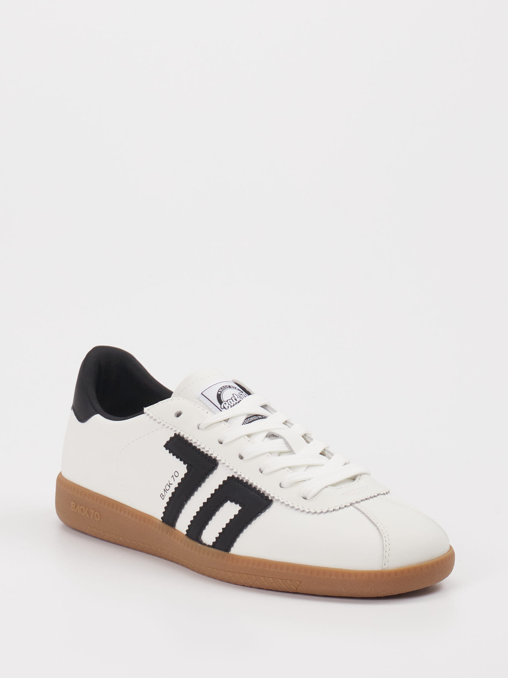 Back 70 – Retro-Sneaker aus Kalbleder Weiß