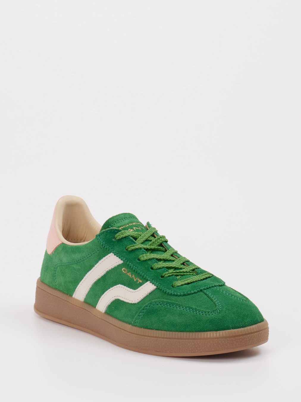 Gant – Retro-Sneaker aus Veloursleder grün
