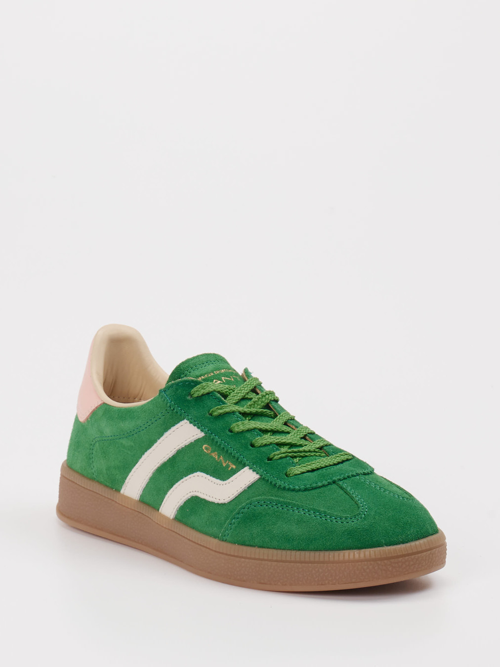 Gant – Retro-Sneaker aus Veloursleder grün