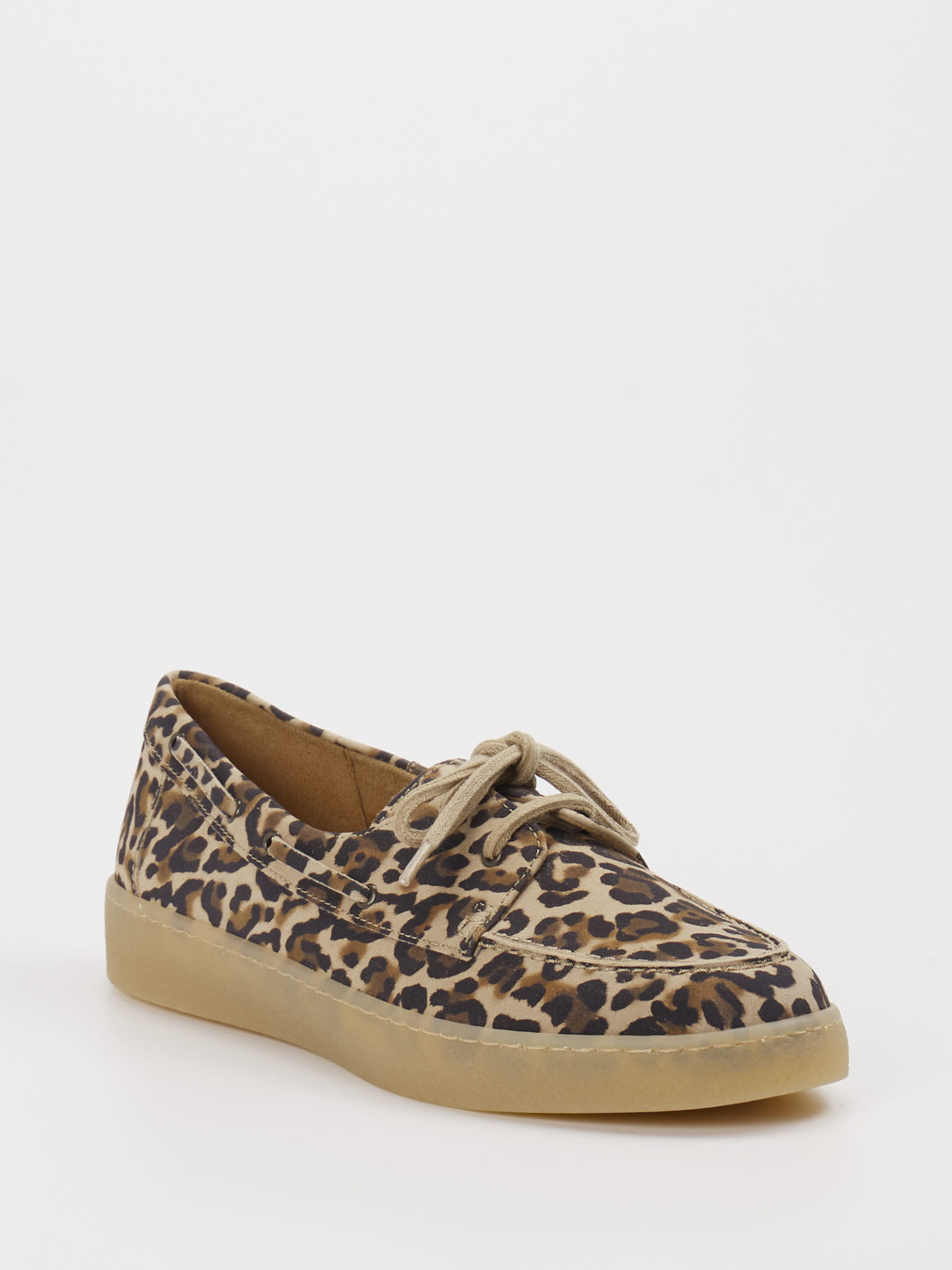 Gabor – Bootsschuh aus Veloursleder mit Leoprint