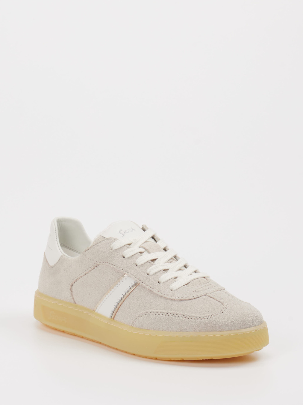 Sioux – Sneaker aus Veloursleder beigegrau