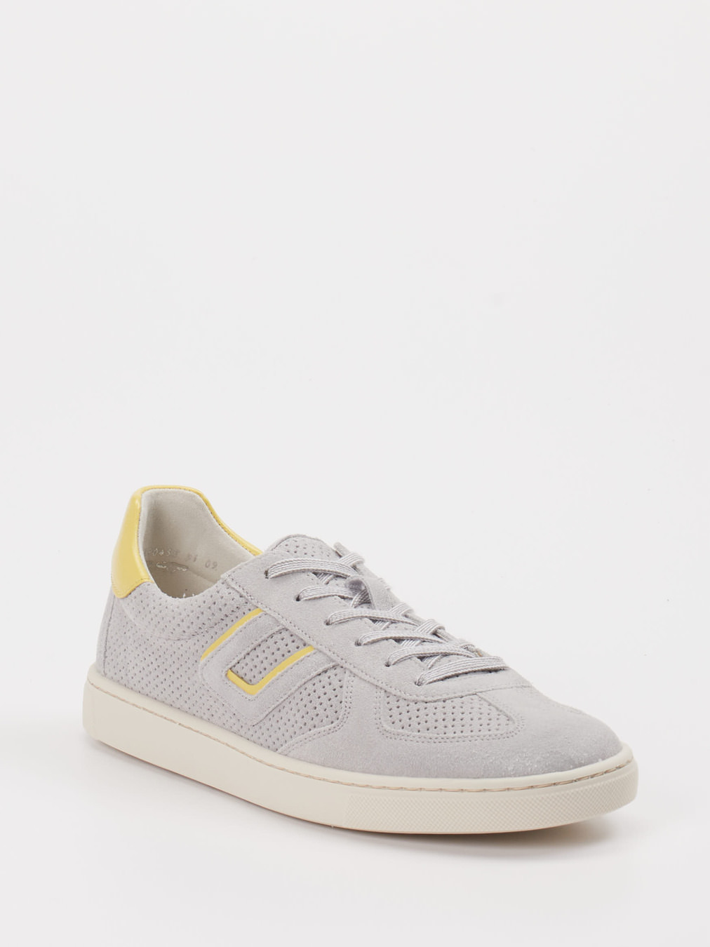 Gabor Comfort – Sneaker aus Veloursleder Hellgrau
