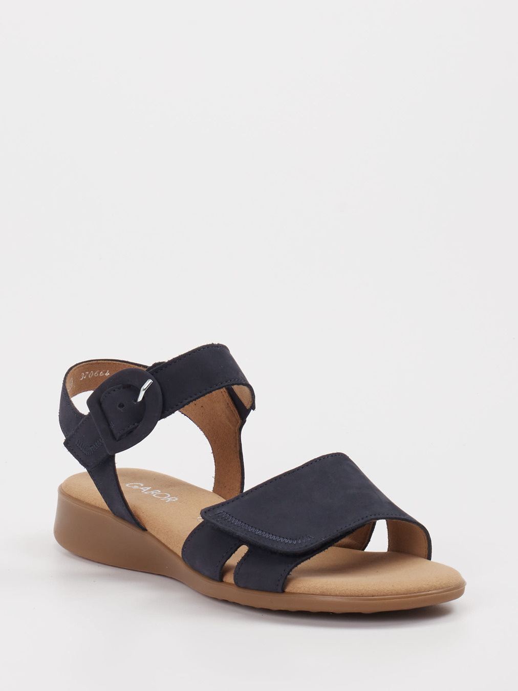 Gabor Comfort – Komfortsandale aus Leder in Blau