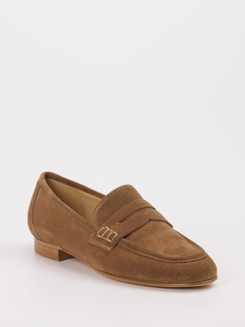 Konstantin Starke – Loafer aus Veloursleder cognacbraun