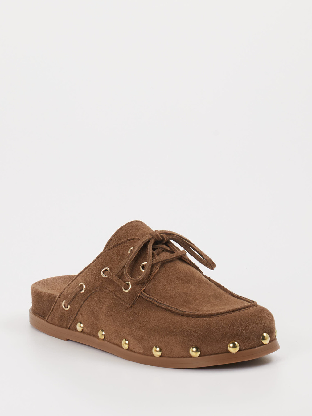 Ralph Harrison – Pantoletten aus Veloursleder Braun