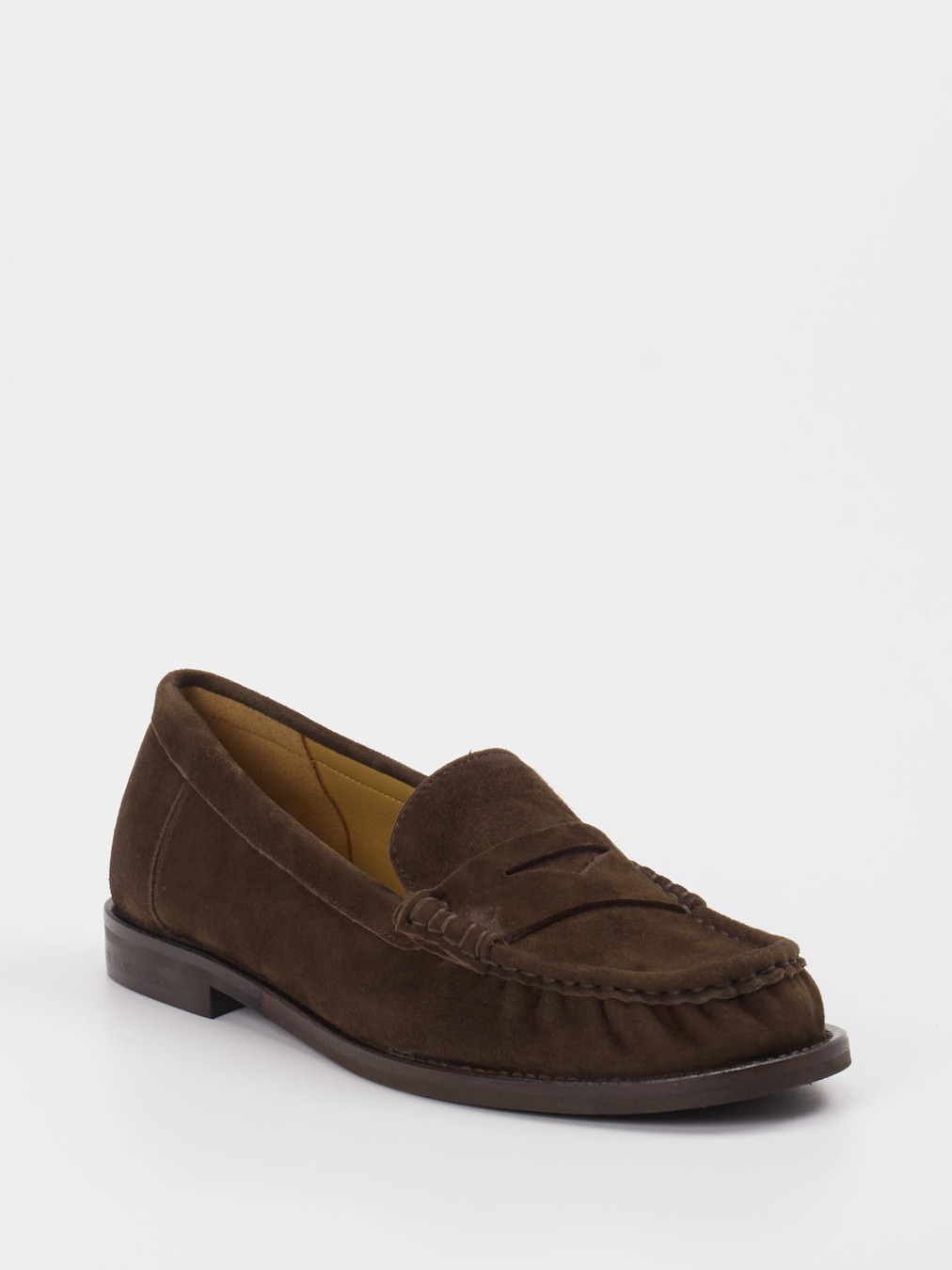 Konstantin Starke – Penny Loafer aus Veloursleder Braun