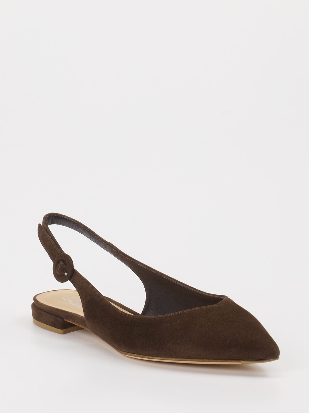 Konstantin Starke – Slingpumps aus Veloursleder Dunkelbraun