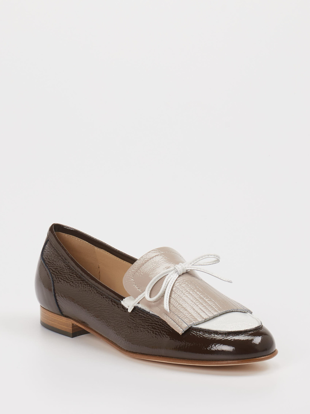 Mannori – Loafer aus Lackleder in Dunkelbraun