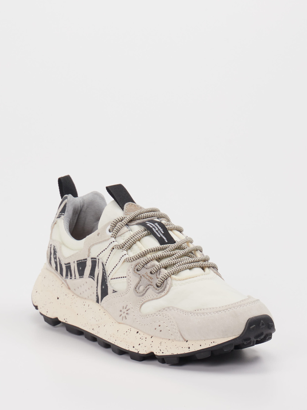 Flower Mountain – Trail-Sneaker aus Veloursleder/Textil Beige