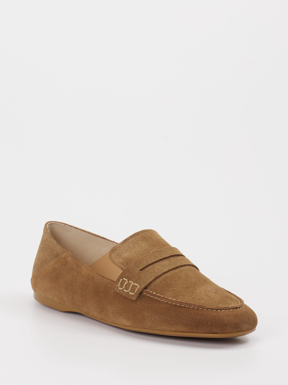 Konstantin Starke – Loafer aus Veloursleder cognac