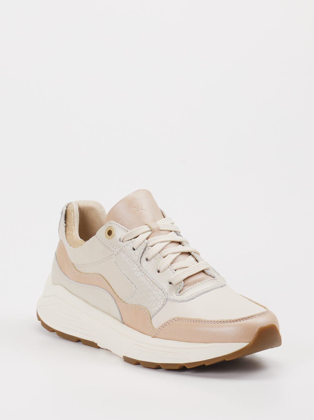 XSENSIBLE – Chunky Sneaker aus Kalbleder beige