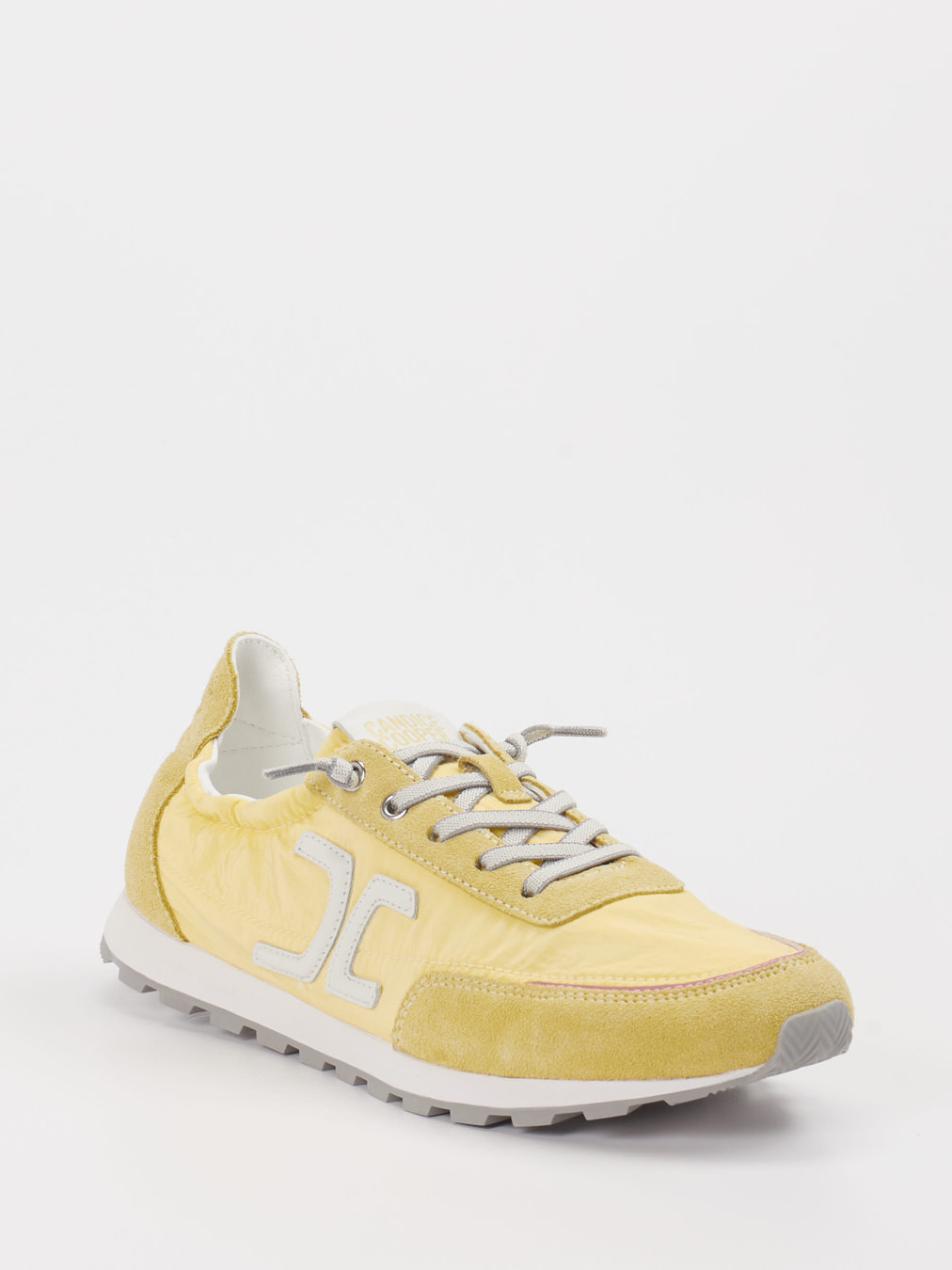 Candice Cooper – Sneaker aus Veloursleder und Nylon gelb