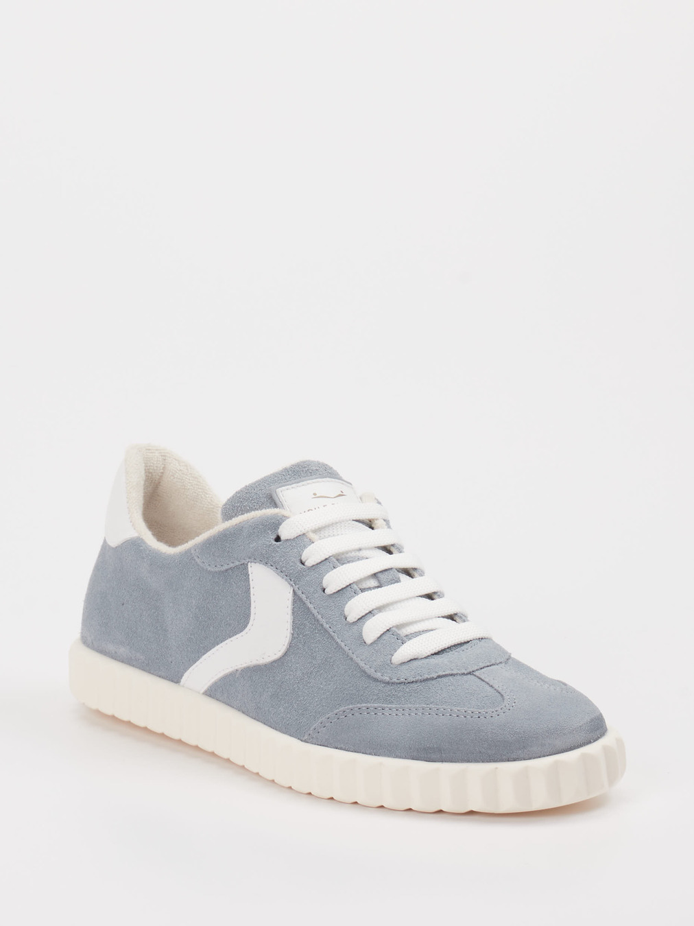 Voile Blanche – Low-Top Sneaker aus Veloursleder blau