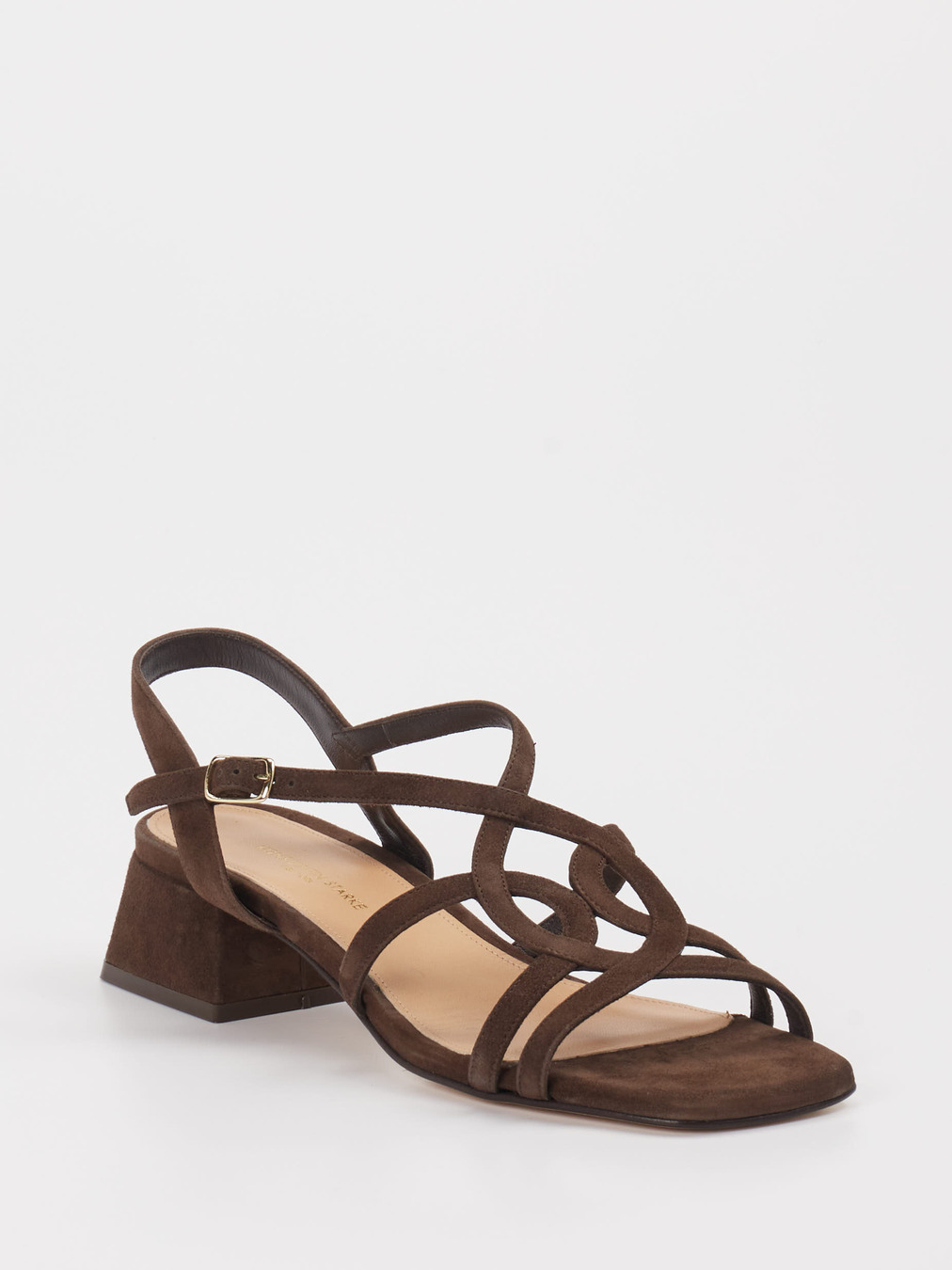 Konstantin Starke – Sandalen aus Veloursleder Braun