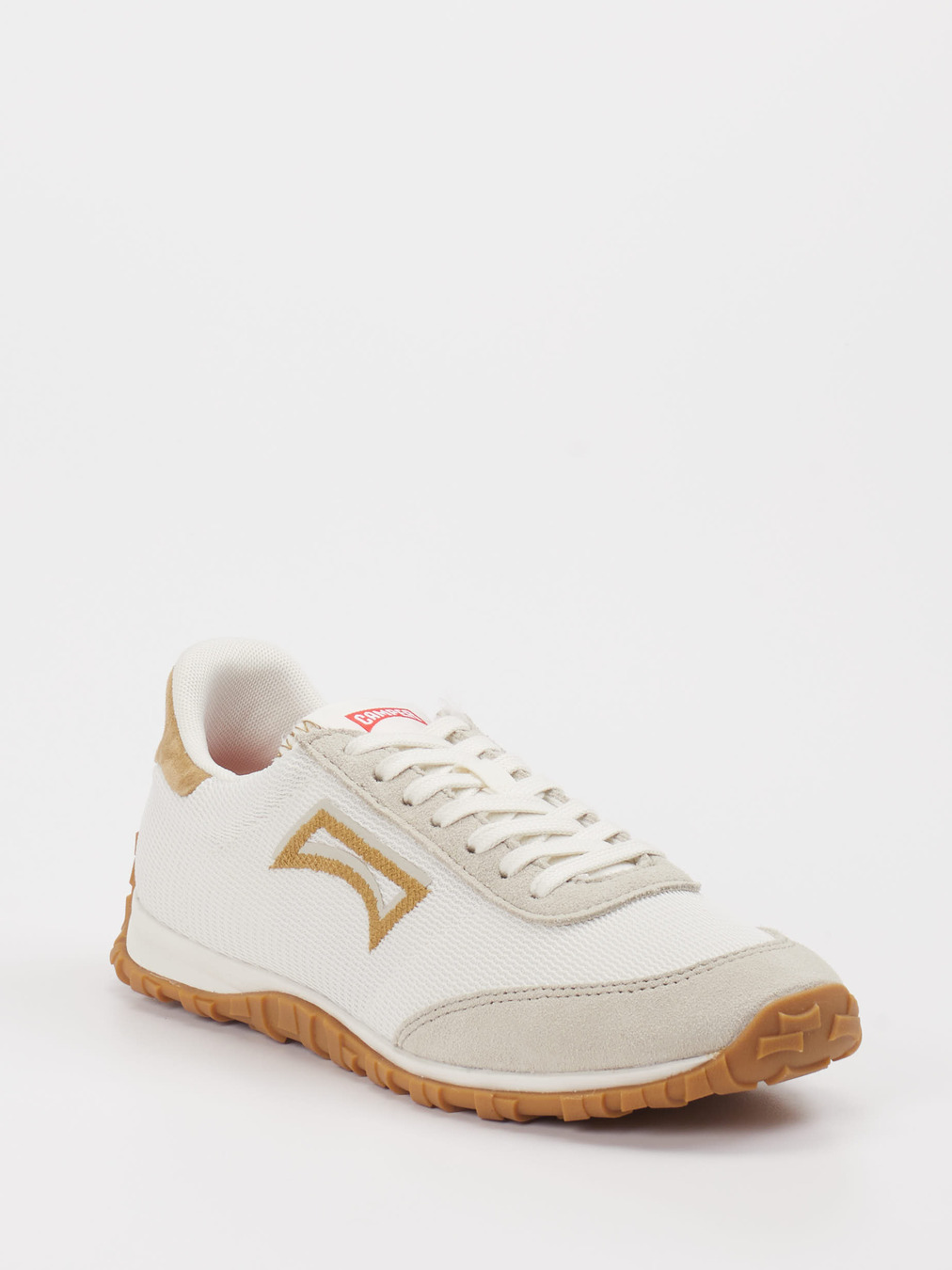 Camper – Sneaker aus Velour/Textil in Beige