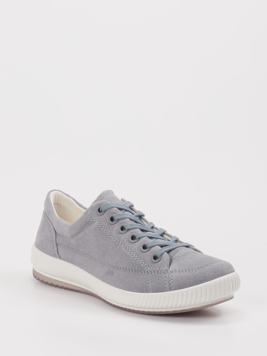 Legero – Sneaker aus Veloursleder in Taubenblau
