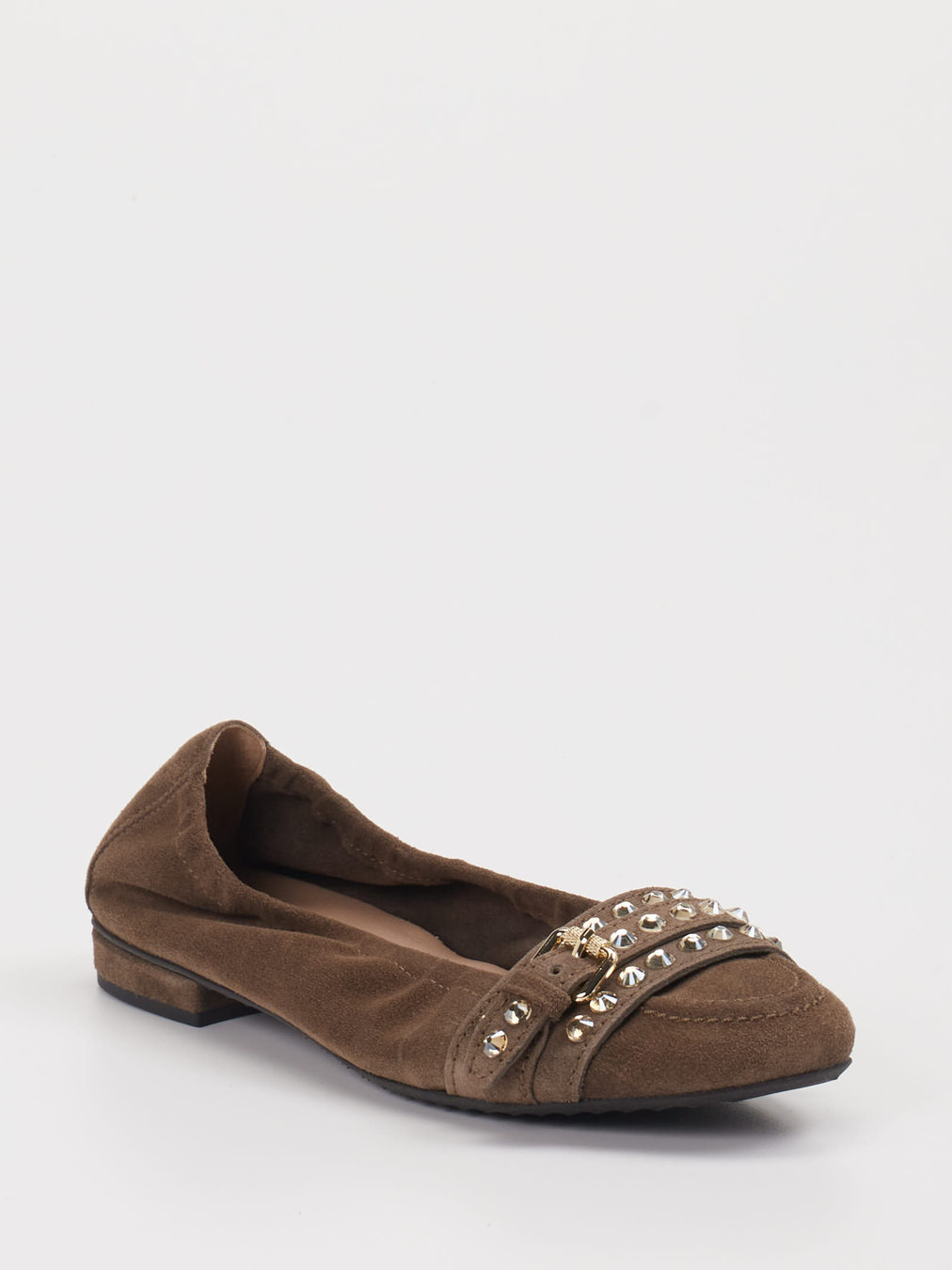 Kennel & Schmenger – Ballerinas aus Veloursleder braun