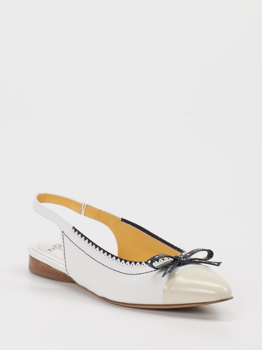 Truman's – Slingback-Ballerinas aus Lammleder Weiß
