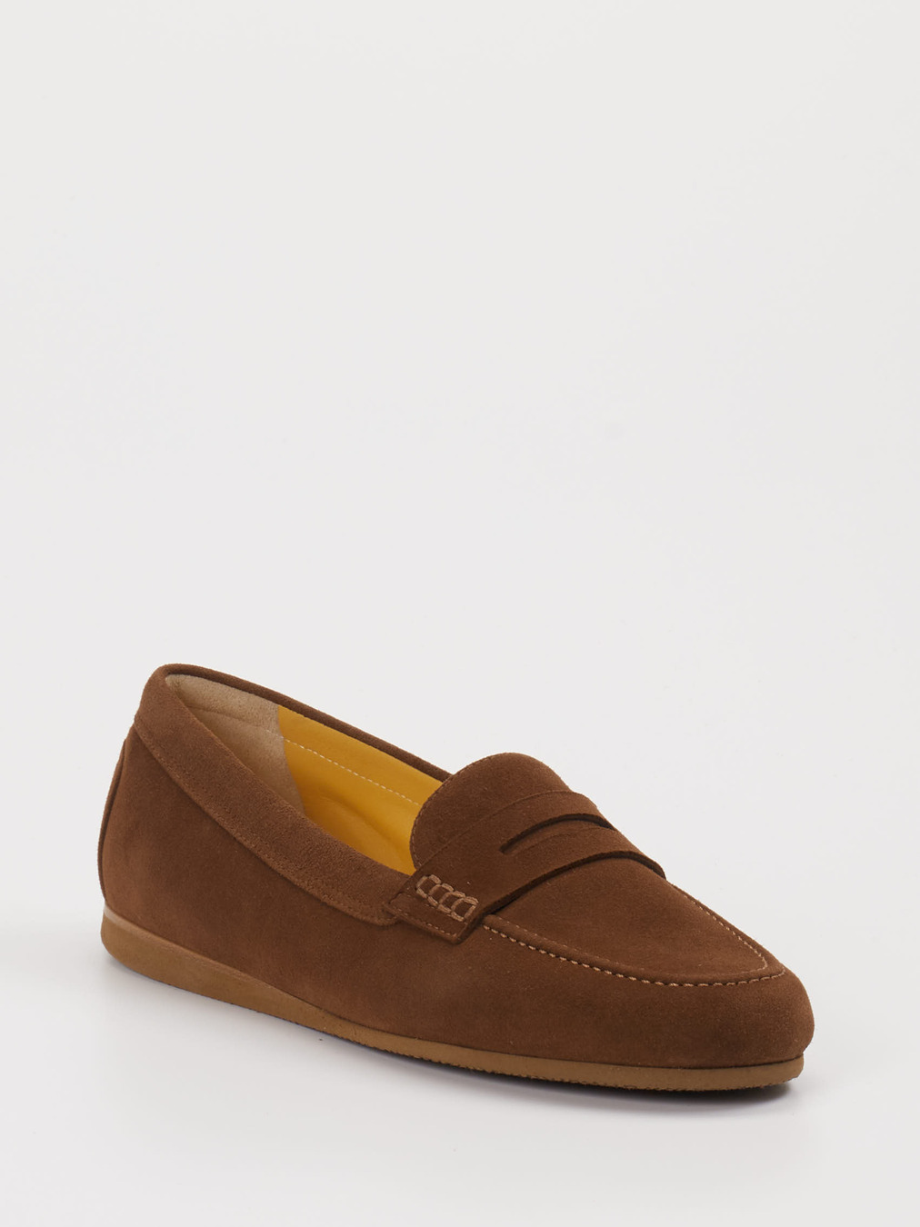 Truman's – Penny Loafer aus Veloursleder Braun