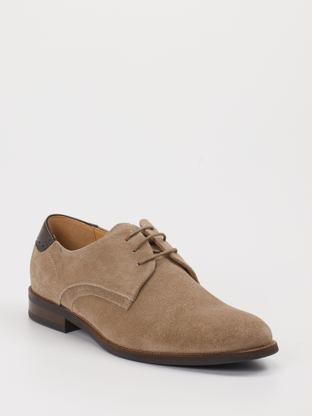 Digel – Derby aus Veloursleder in Sandbeige