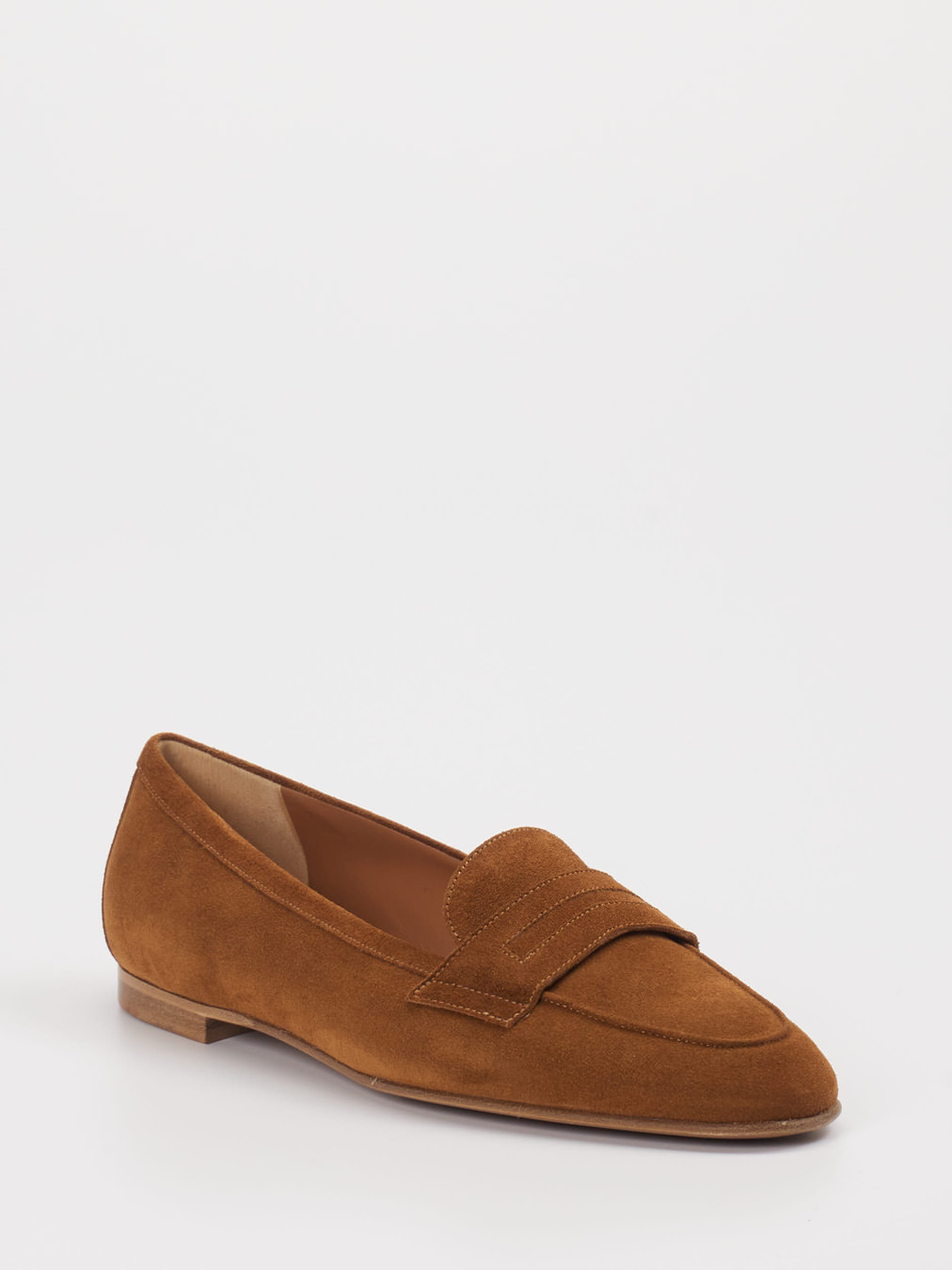 Konstantin Starke – Loafer aus Veloursleder cognac