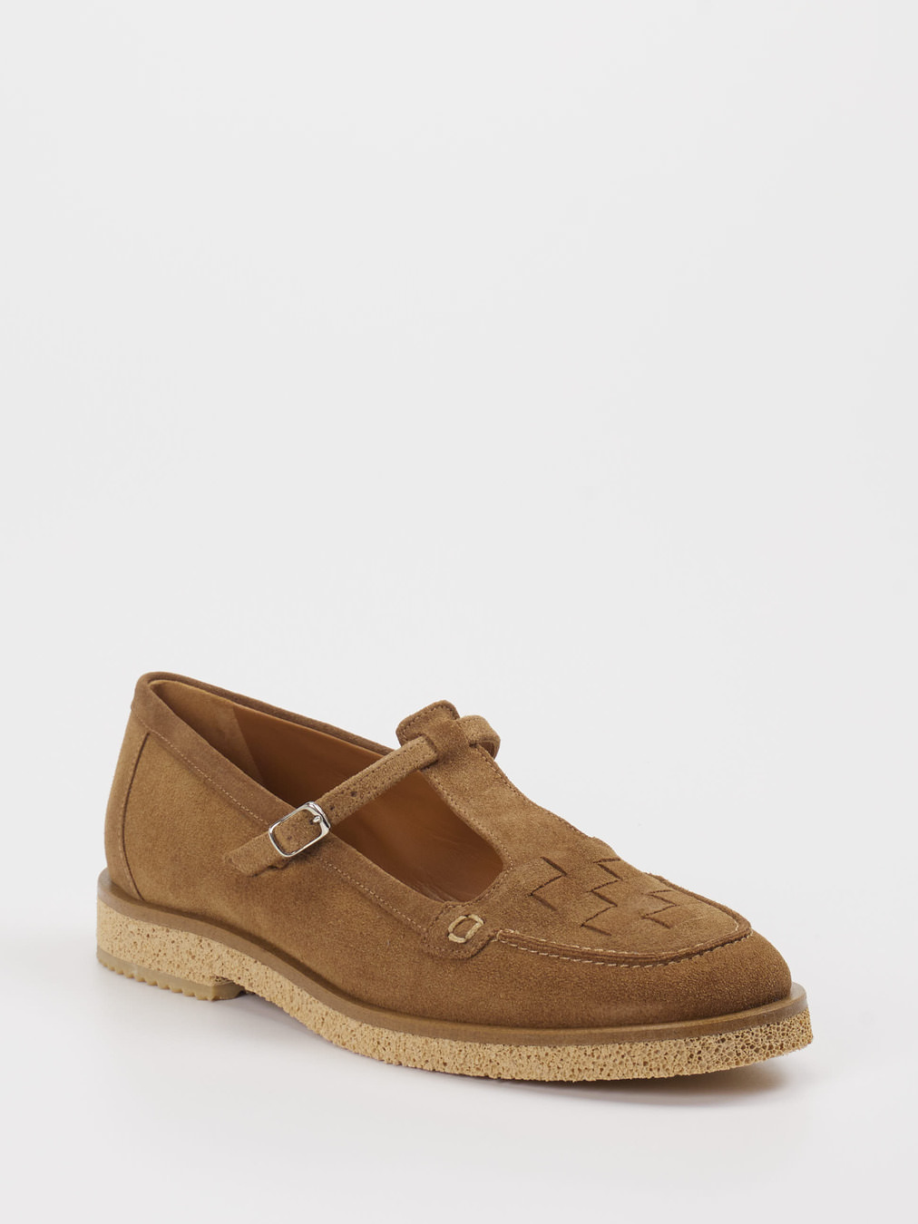 Konstantin Starke – Mary Janes aus Veloursleder braun