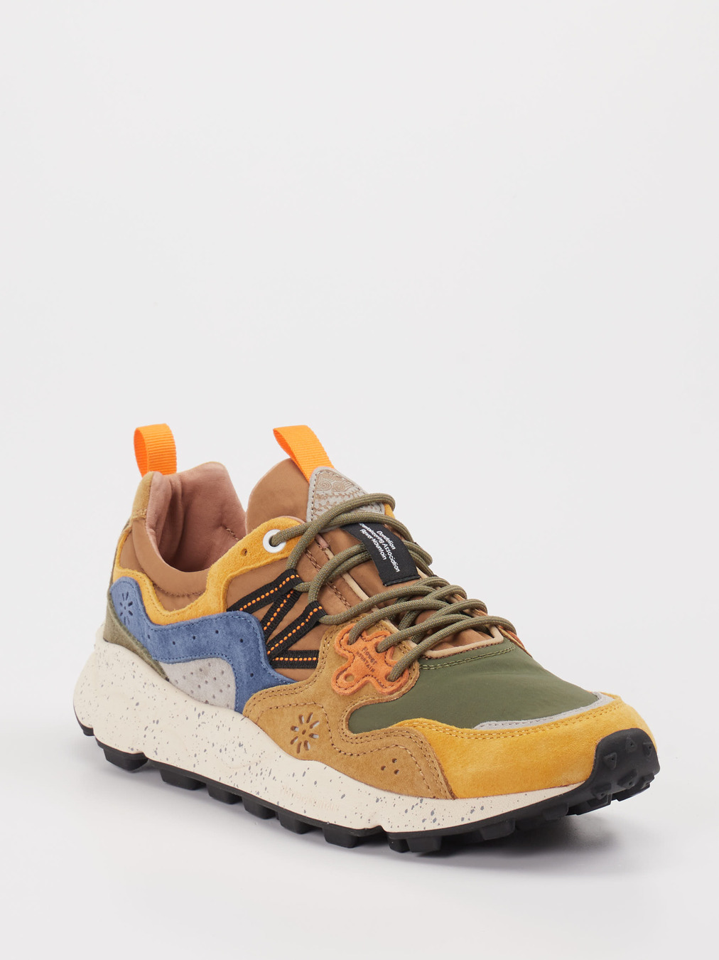 Flower Mountain – Sneaker aus Veloursleder Multicolor