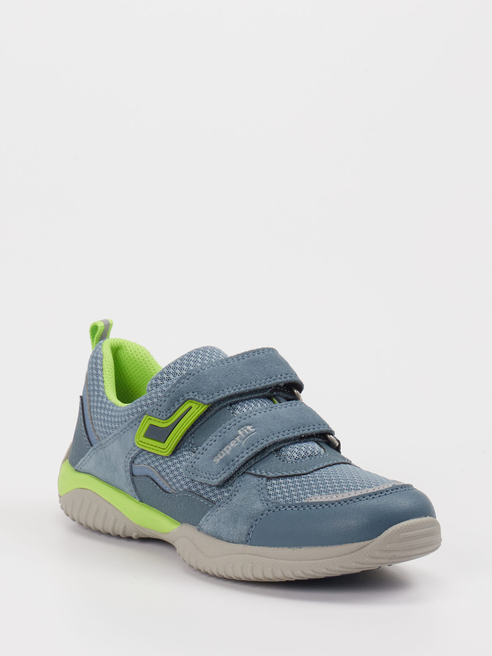 Superfit – Klettsneaker aus Veloursleder blaugrau