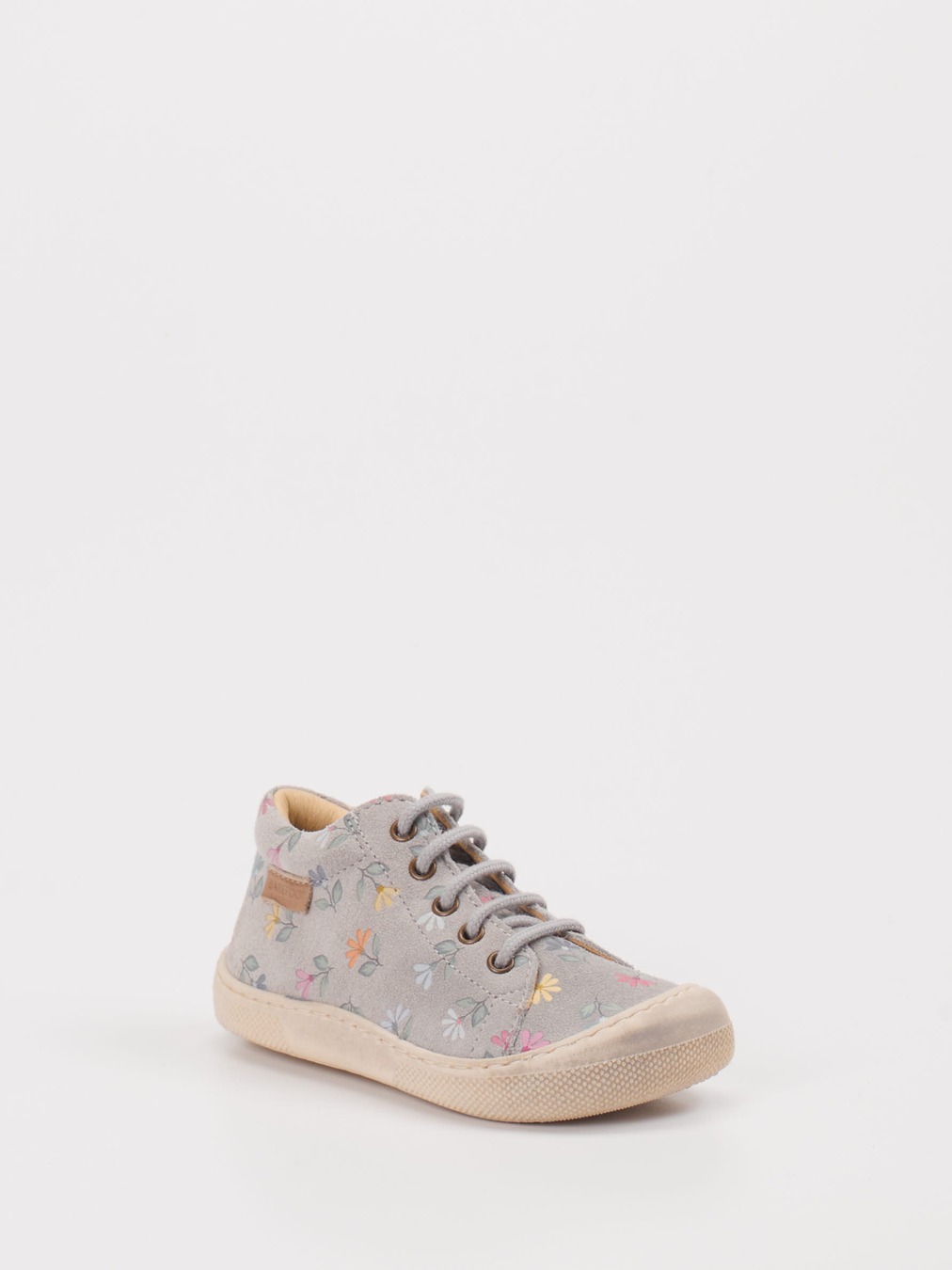 Naturino – Sneaker aus Veloursleder mit Blumenprint