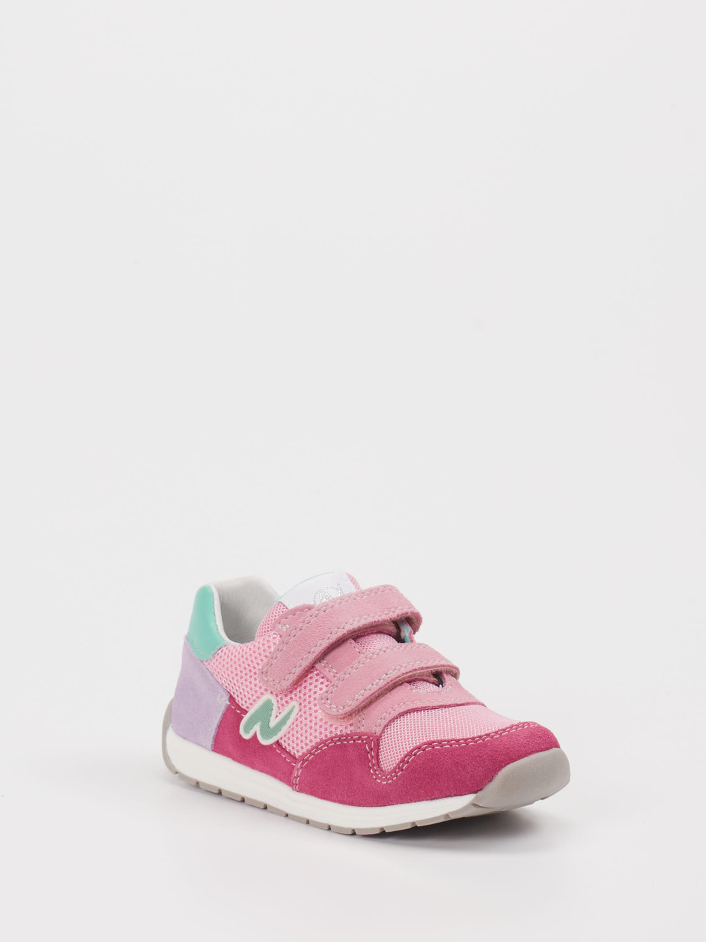 Naturino – Klettsneaker aus Veloursleder Rosa