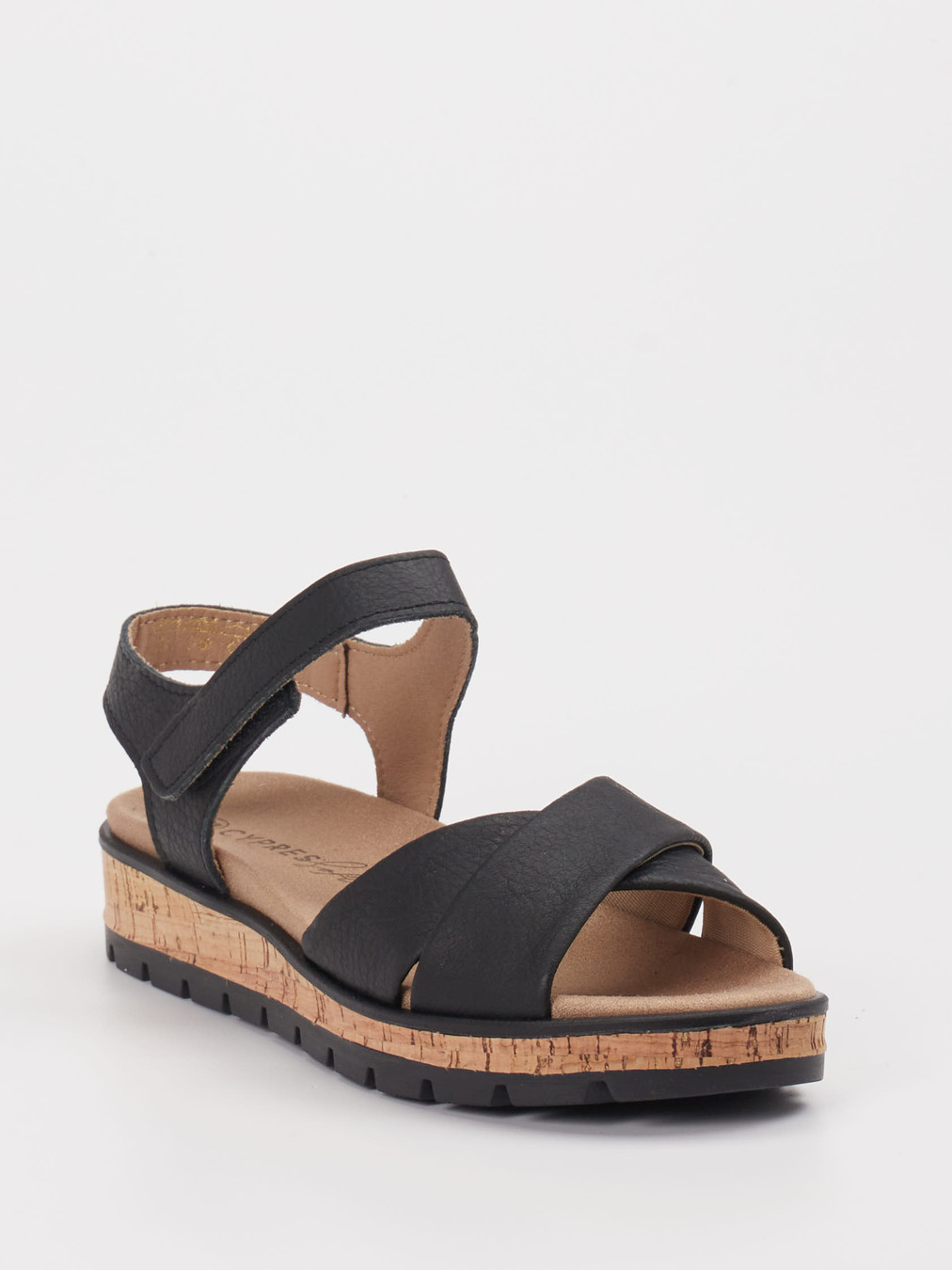 Cypres Soft – Komfortsandalen aus Leder schwarz