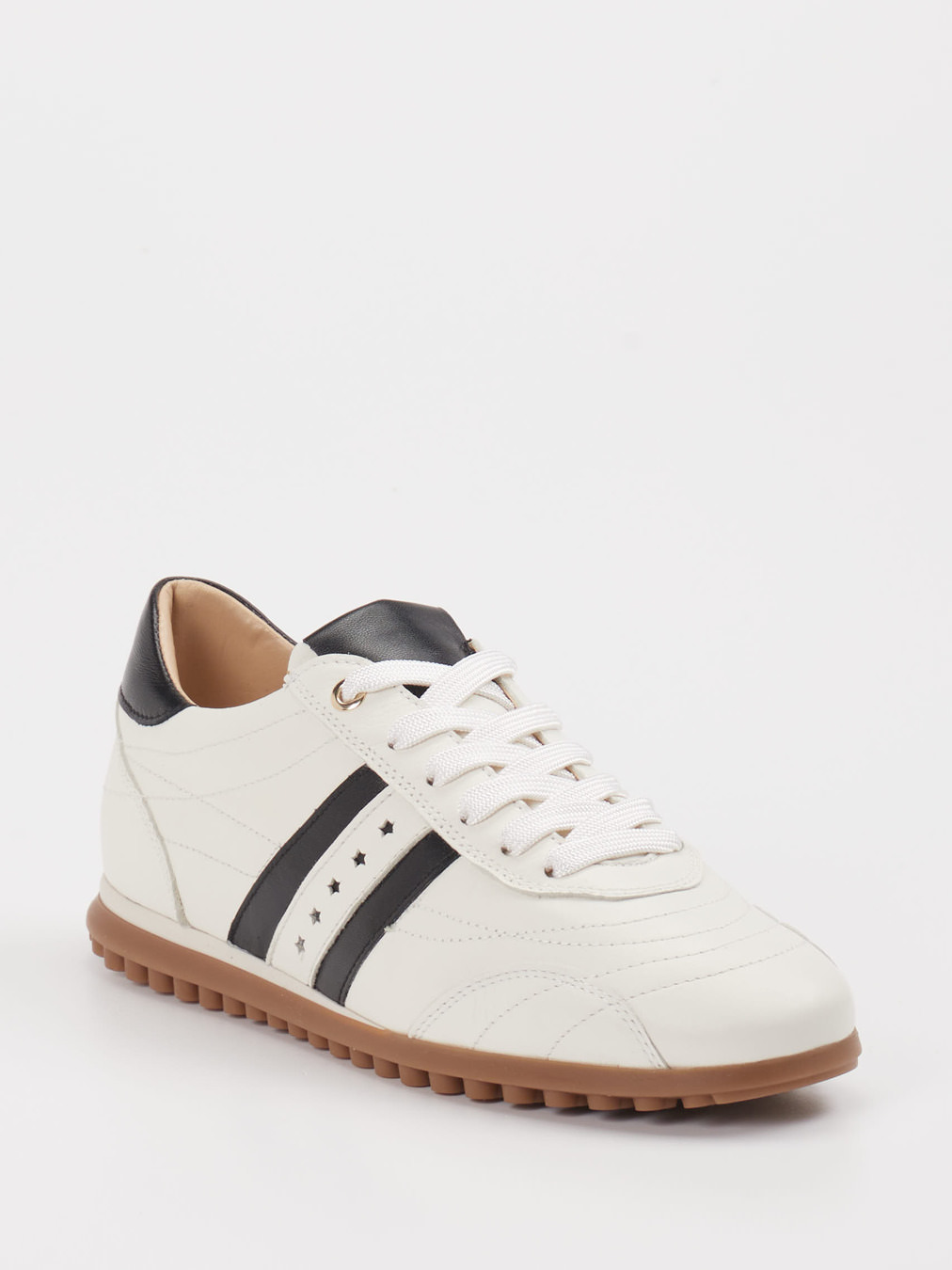 Konstantin Starke – Retro-Sneaker aus Kalbleder Offwhite