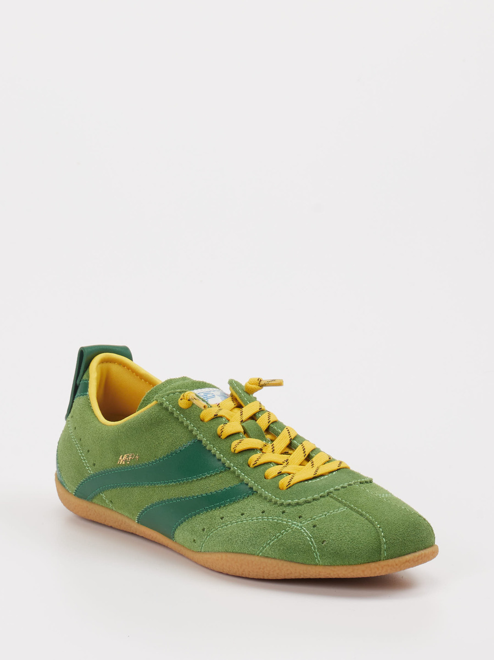 MRP – Retro-Sneaker aus Veloursleder grün