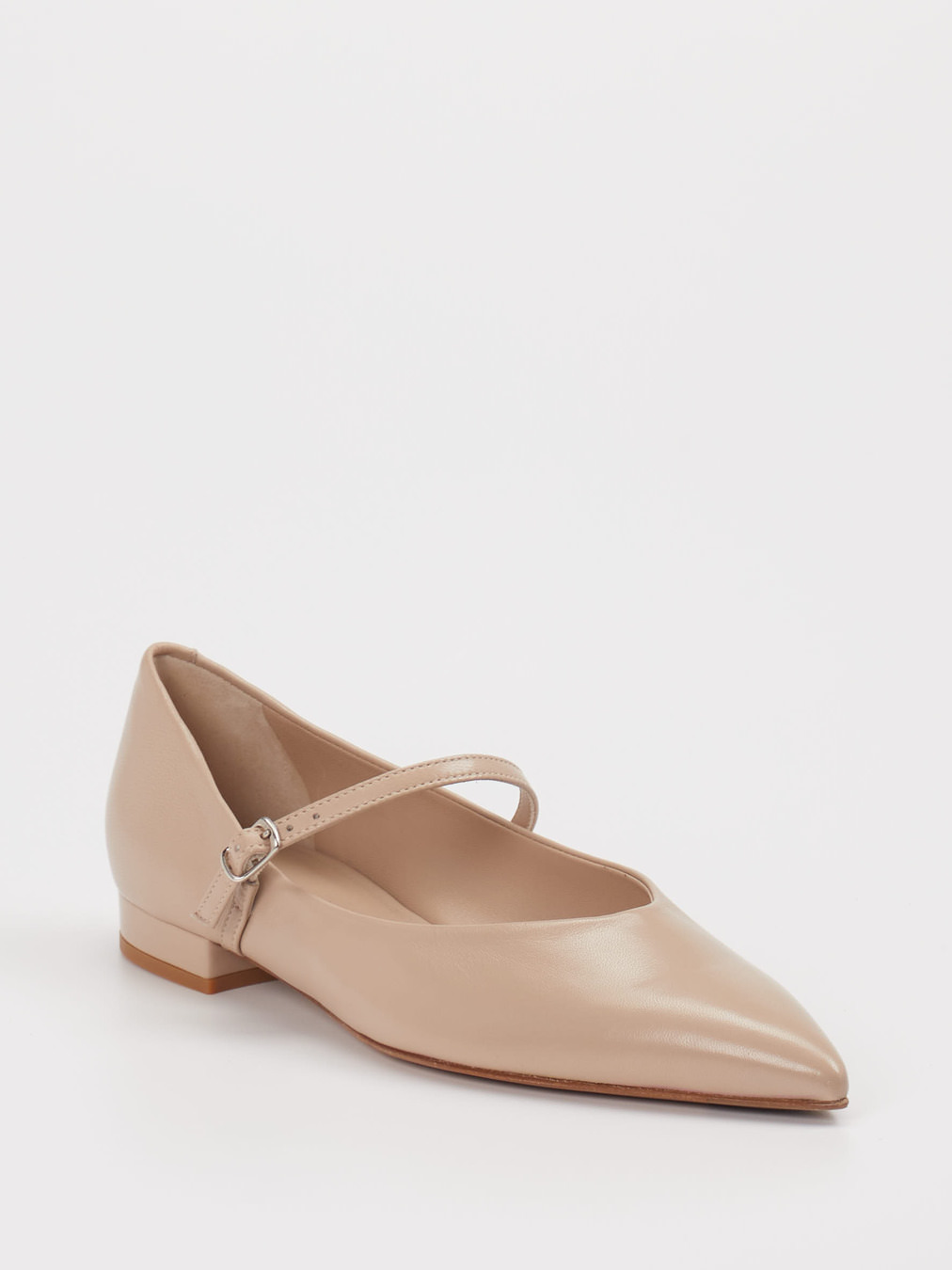 Konstantin Starke – Spangenpumps aus Lammleder beige