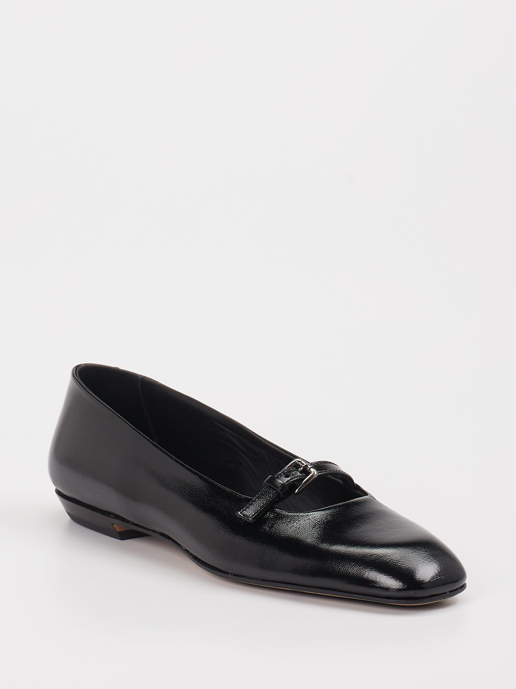 Pantanetti – Mary-Jane-Ballerinas aus Lackleder Schwarz