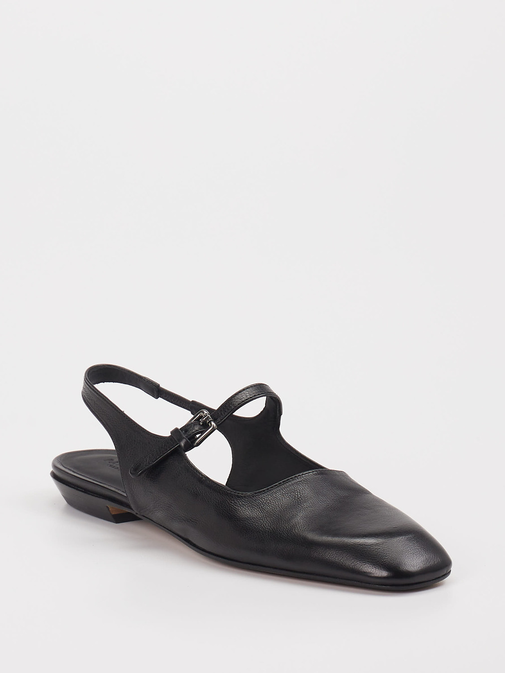Pantanetti – Slingback-Ballerinas aus Lammleder Schwarz