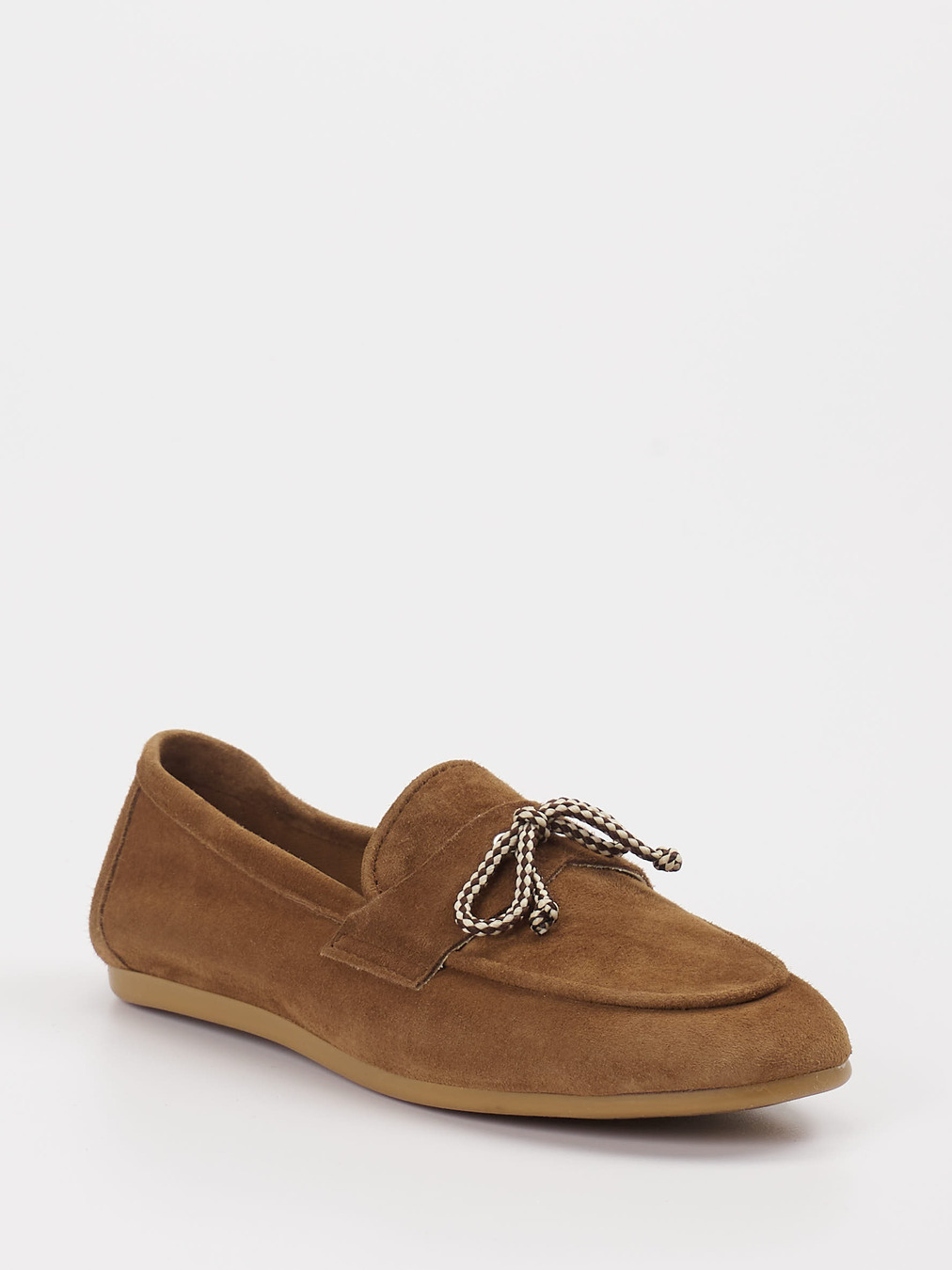Andrea Puccini – Loafer aus Veloursleder cognacbraun