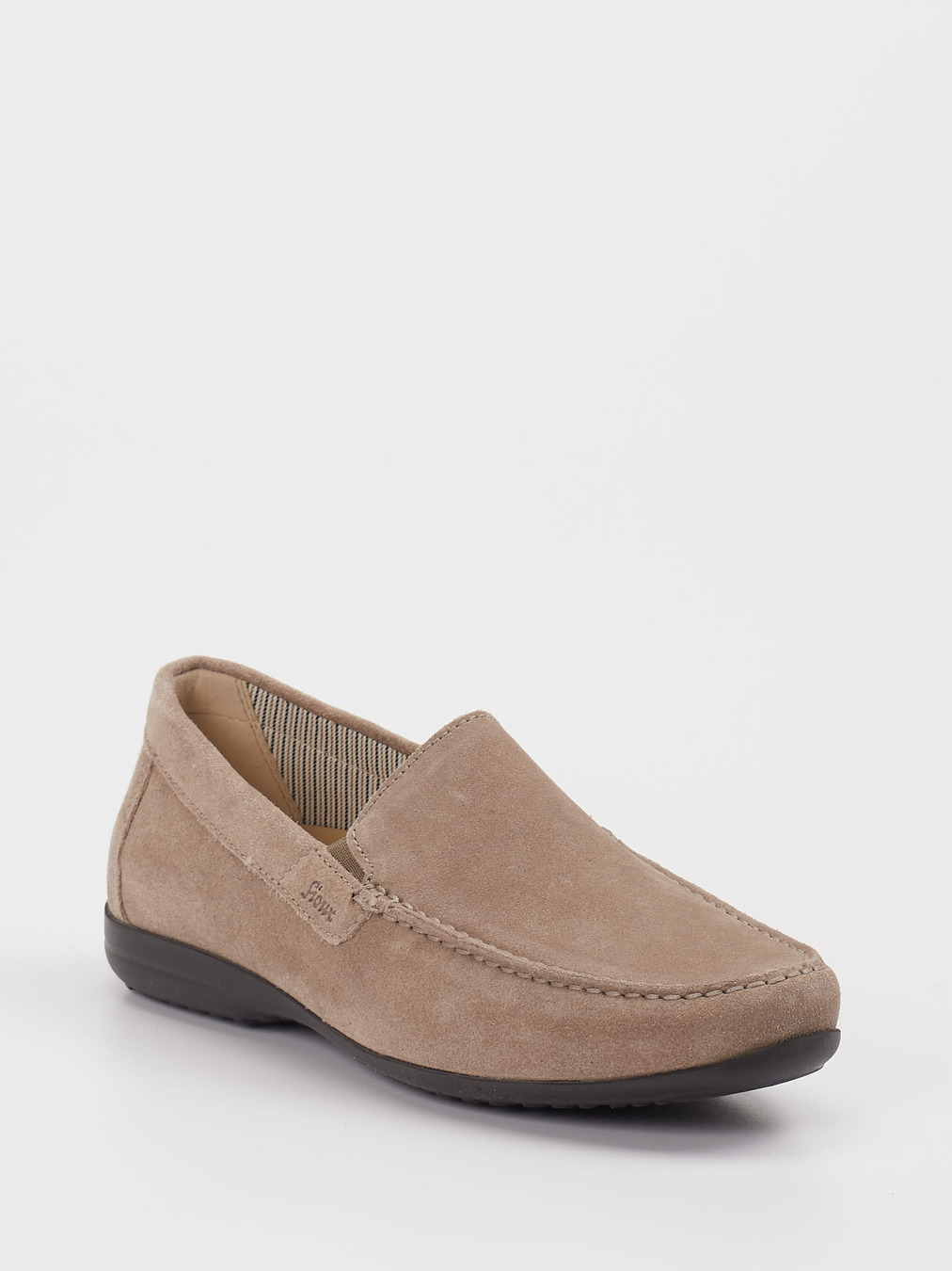 Sioux – Mokassin aus Veloursleder in Taupe