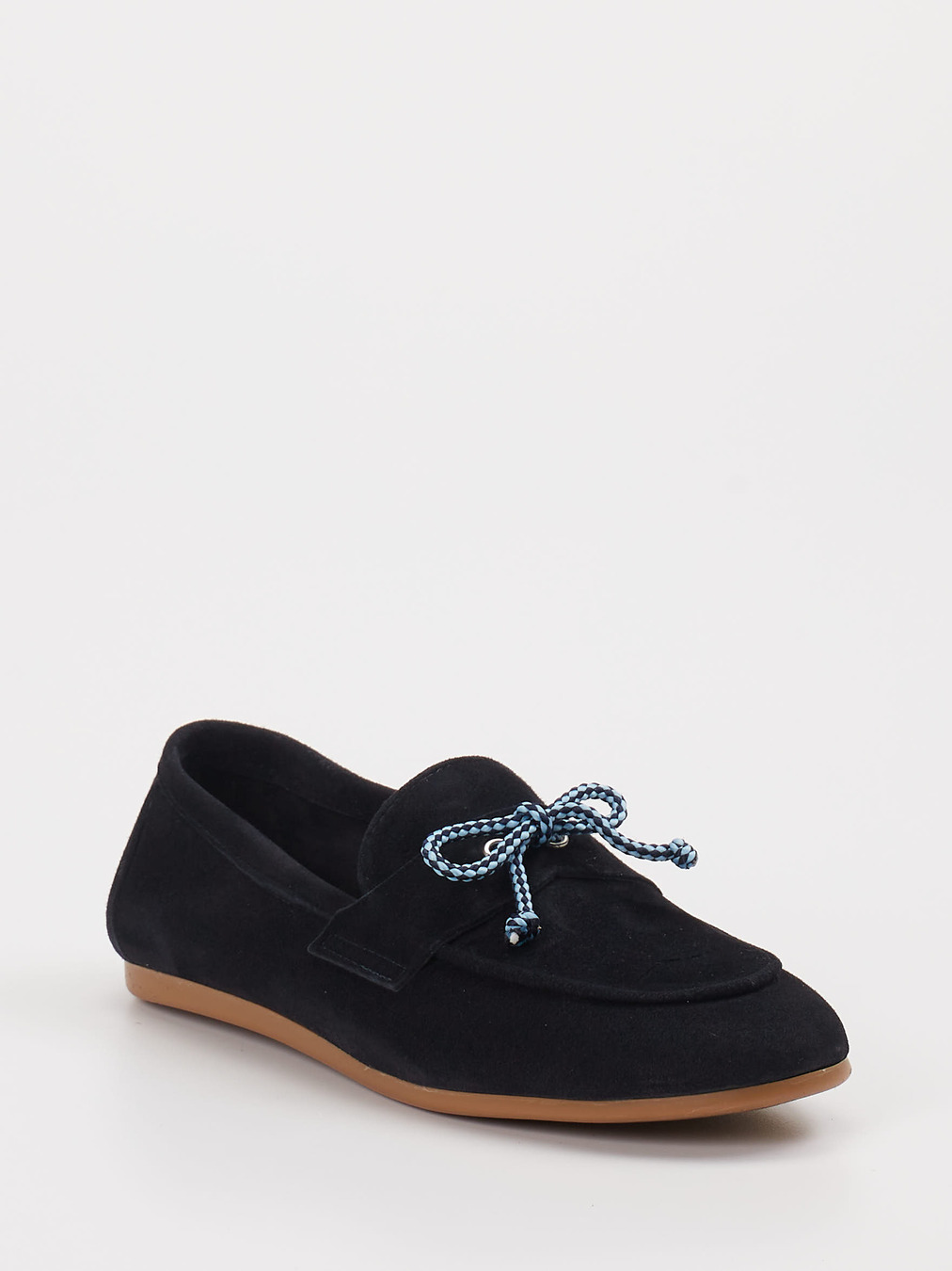 Andrea Puccini – Loafer aus Veloursleder Dunkelblau