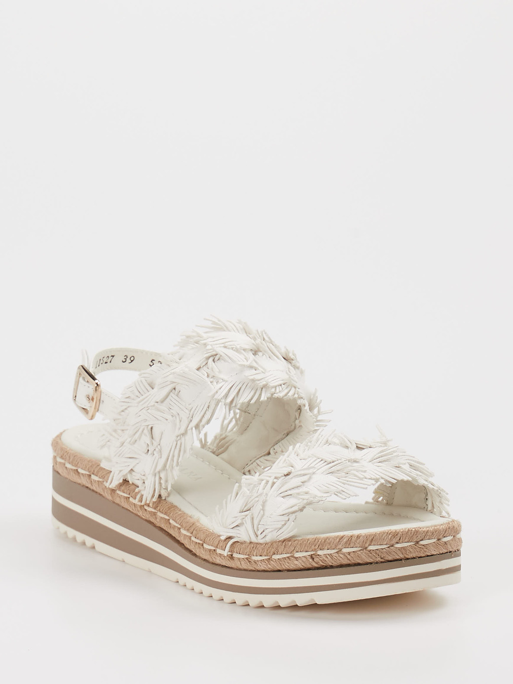 Pons Quintana – Plateau-Sandalen aus Leder Offwhite