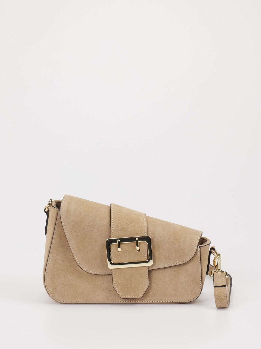 Marlon Firenze – Schultertasche aus Kalbleder beigebraun