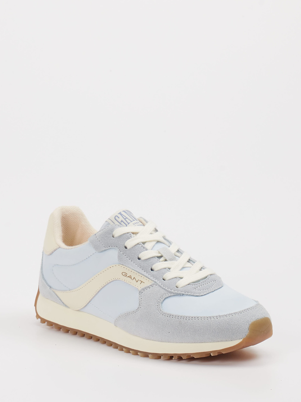 Gant – Retro-Sneaker aus Veloursleder/Textil hellblau