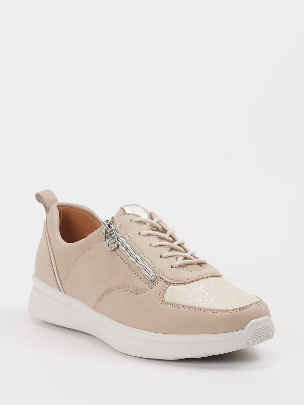 Ganter – Komfort-Sneaker aus Stretchleder beige