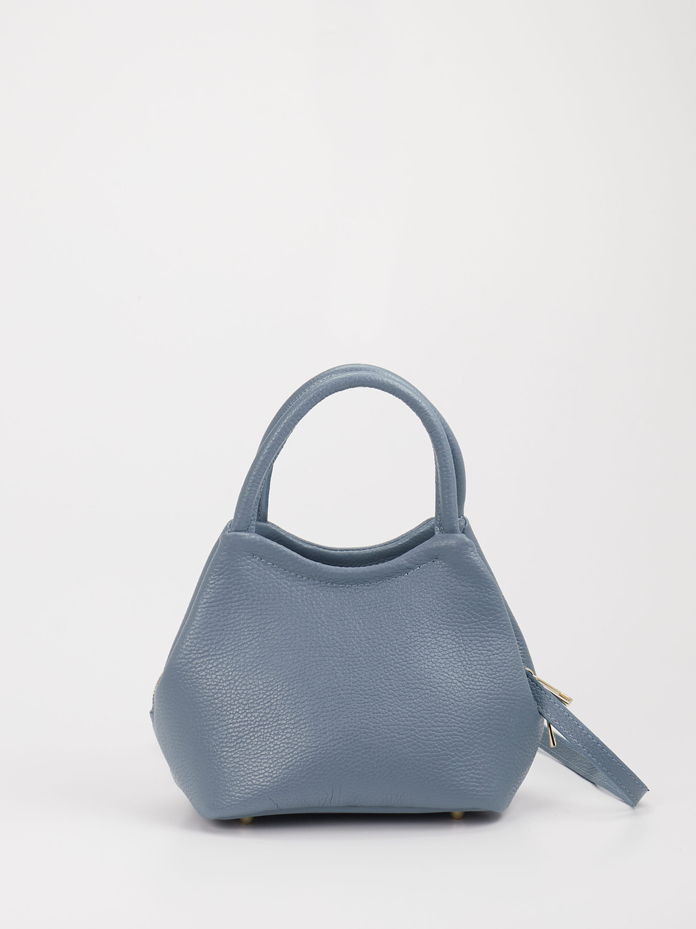 Marlon Firenze – Mini Bag aus Kalbleder taubenblau