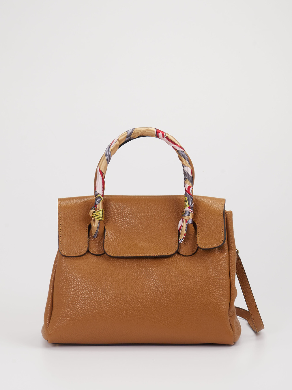 Marlon Firenze – Handtasche aus Leder Cognacbraun